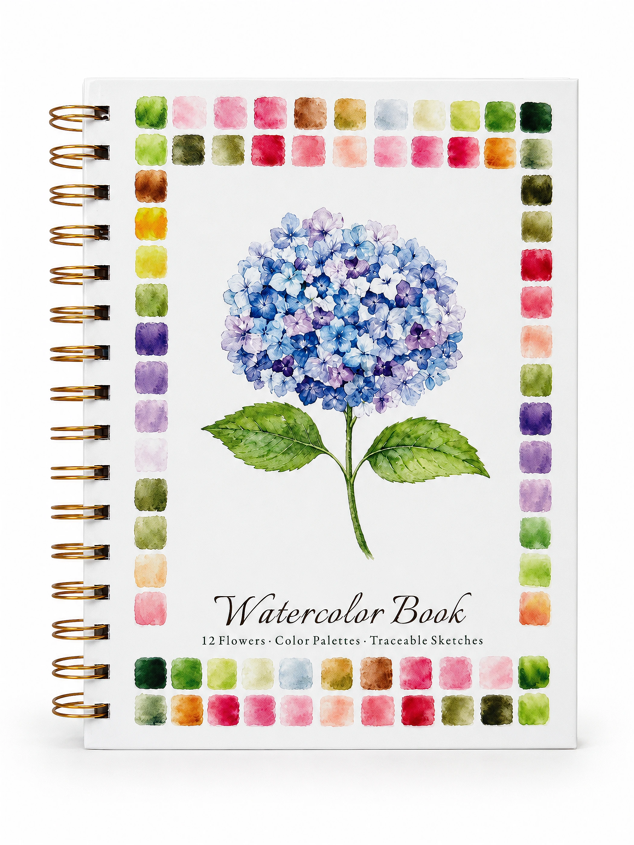Spiral-Bound Watercolor Art Notebook front view