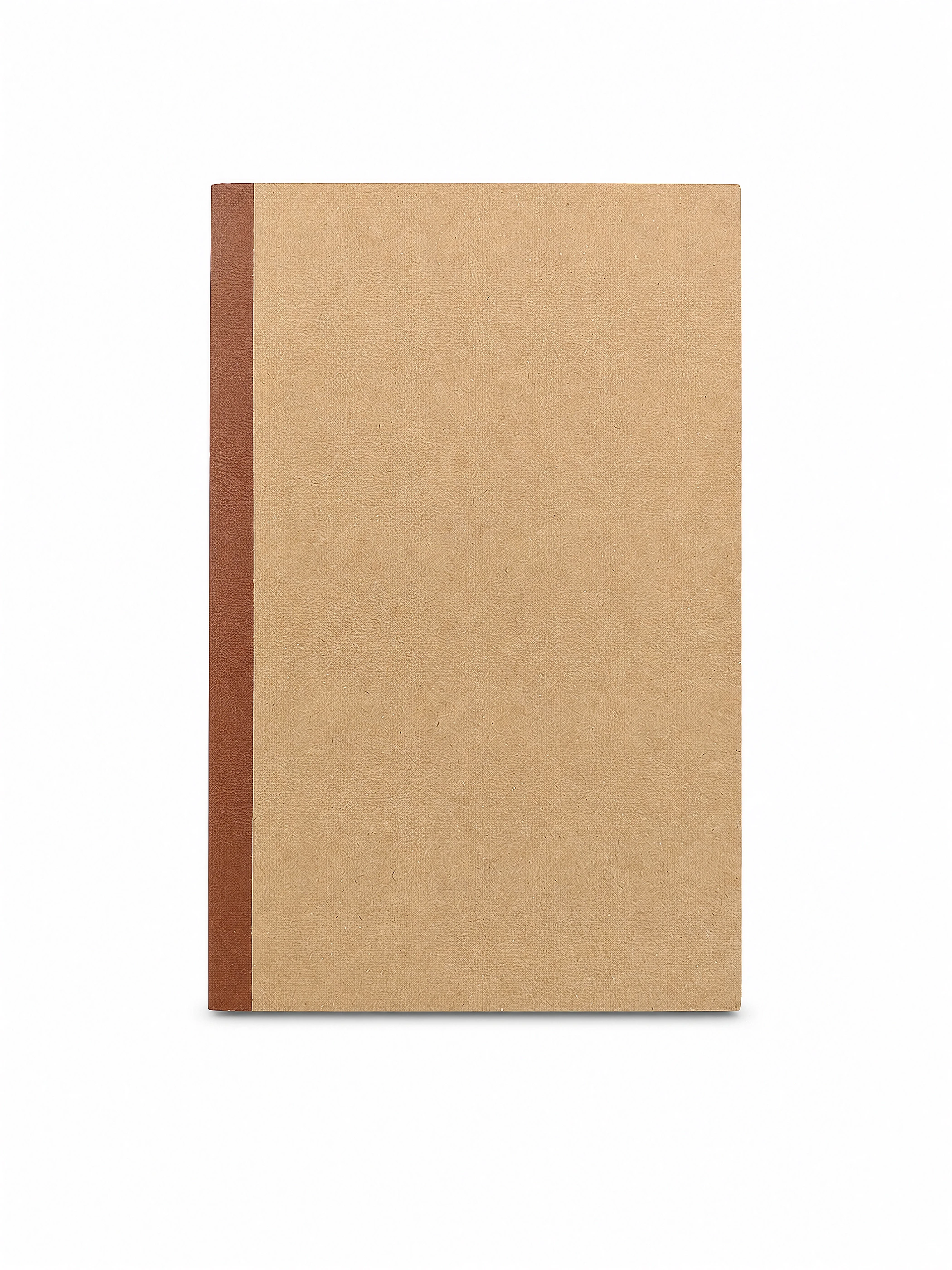 Kraft Paper Minimal Softcover Notebook front view