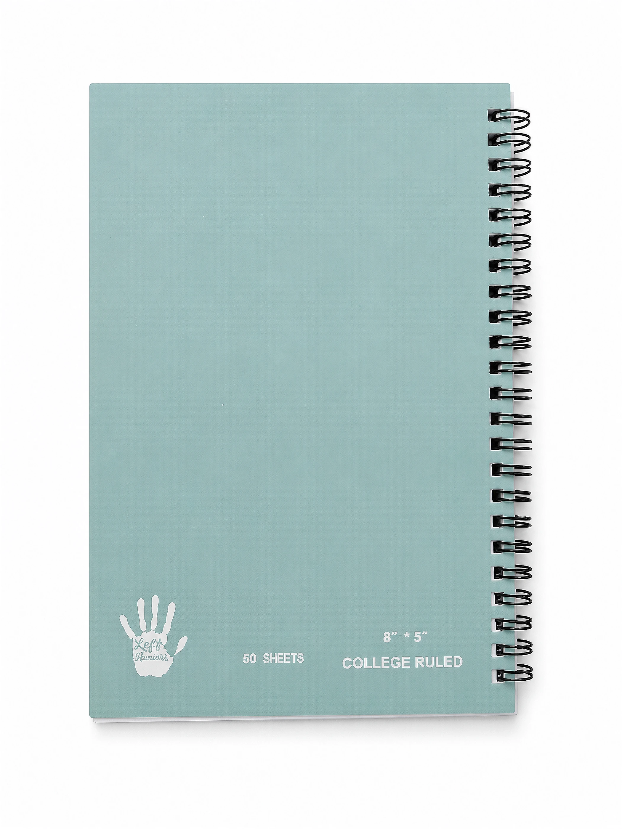 Mint Green Side-Spiral Notebook front view