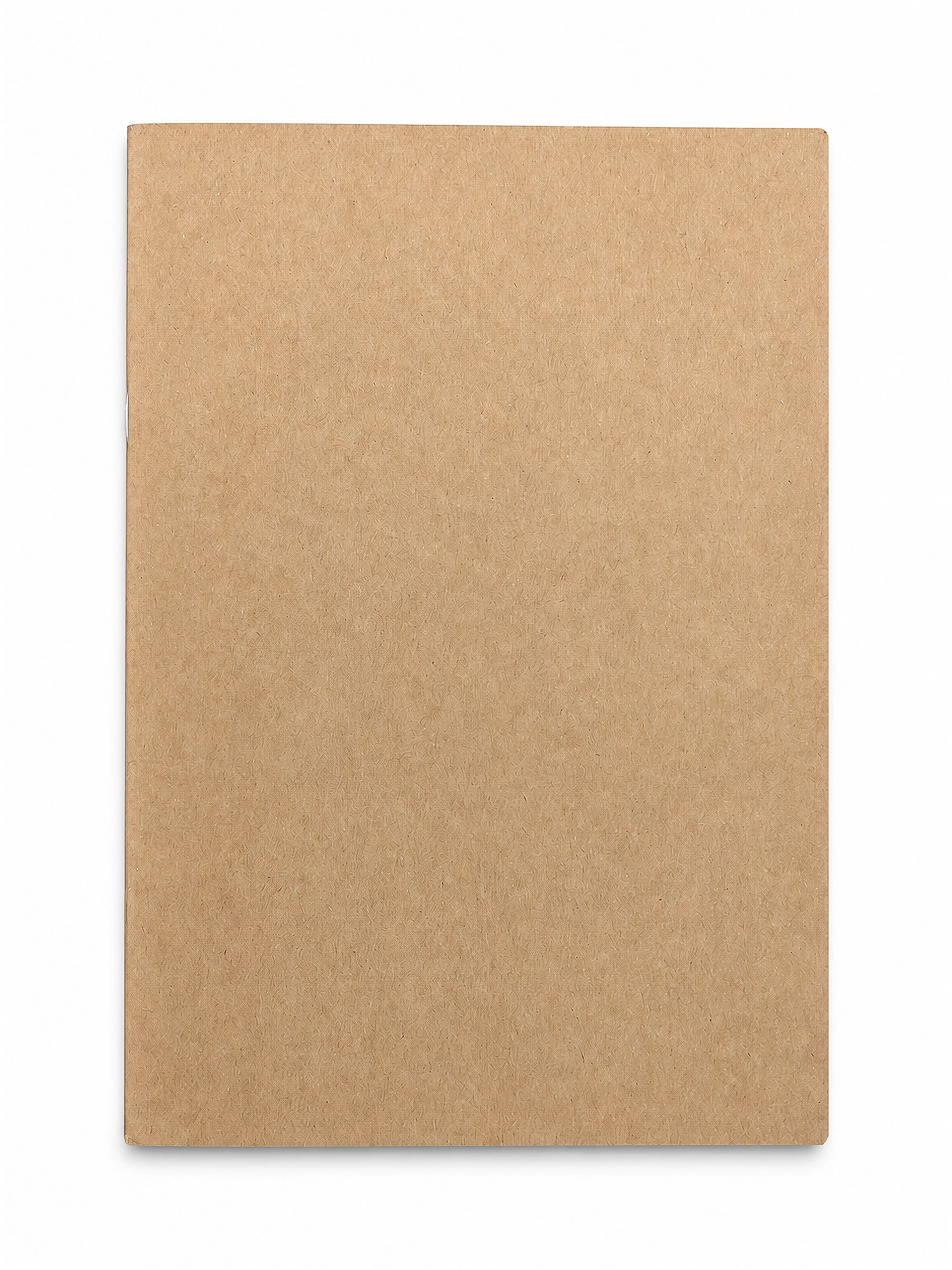 Plain Kraft Slim Softcover Notebook front view