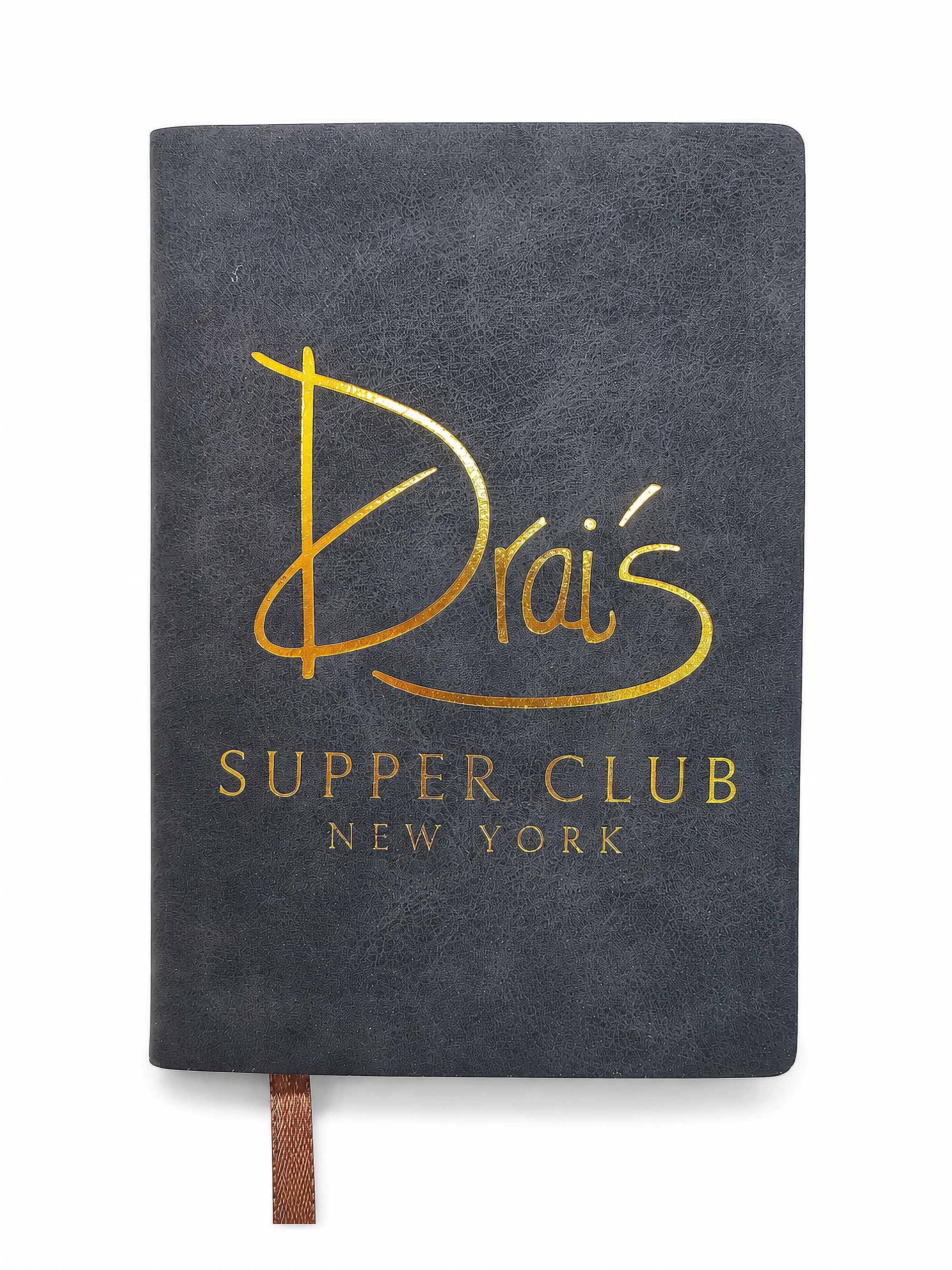 Charcoal Restaurant Logo Softcover Journal front view