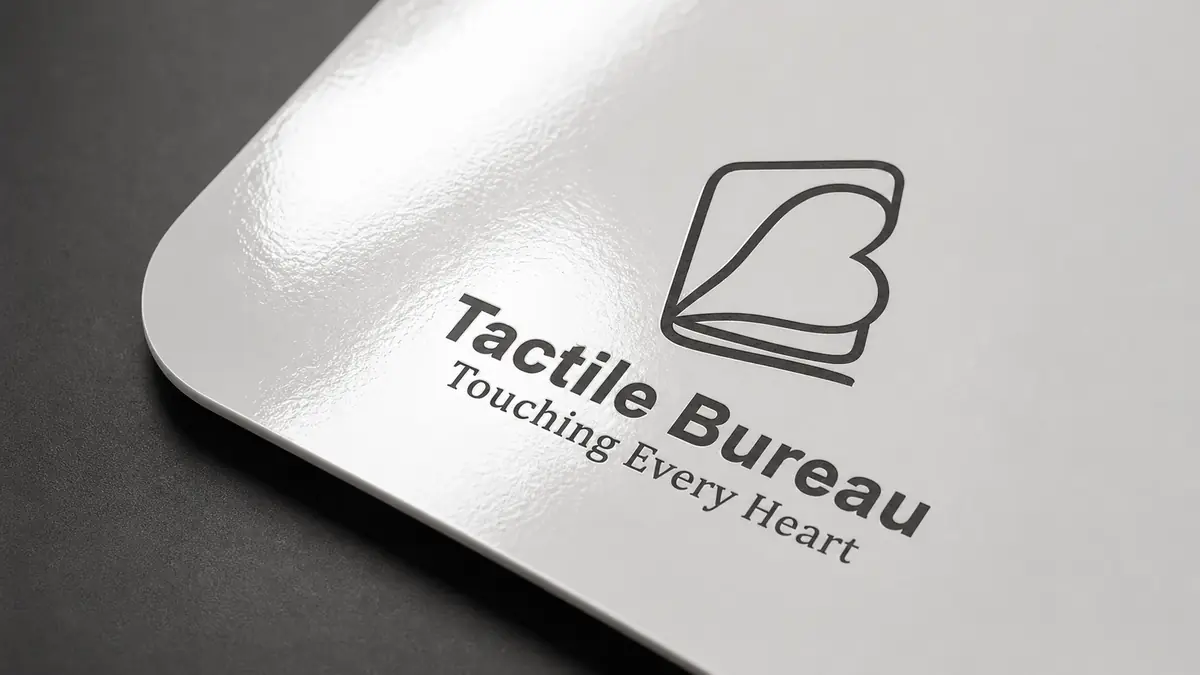 Gloss lamination film on printed notebook cover