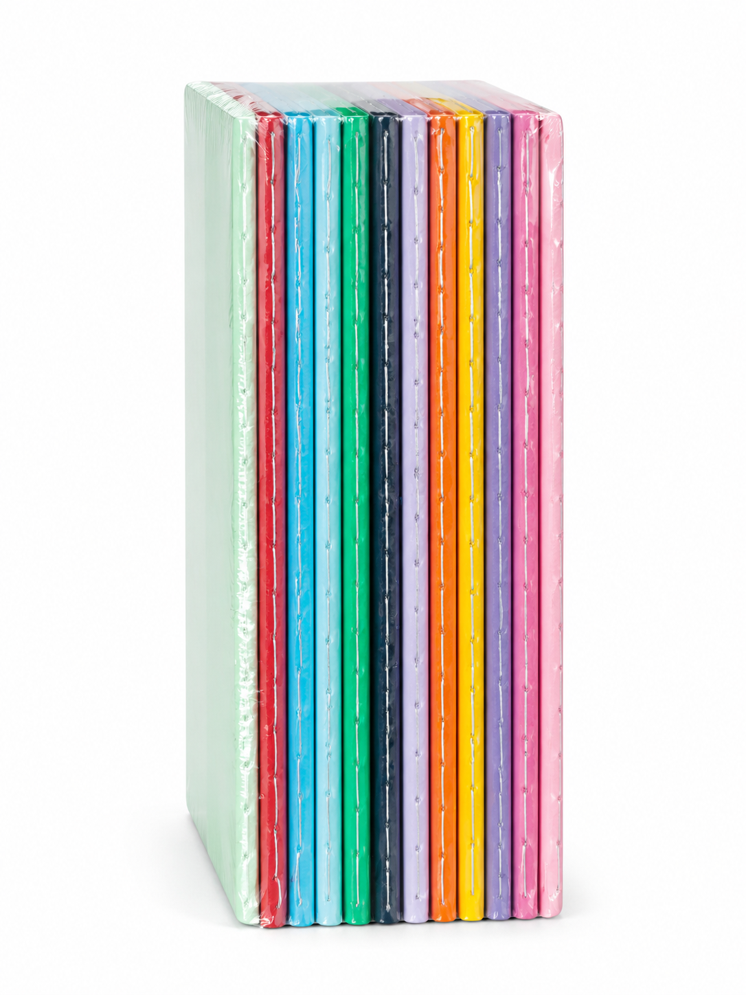 Custom notebook protective shrink wrap packaging for bulk and retail preparation